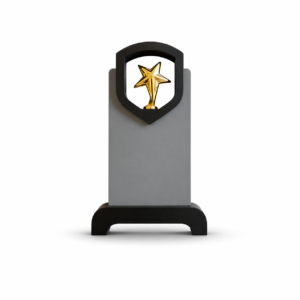 Star Shield Wooden Memento